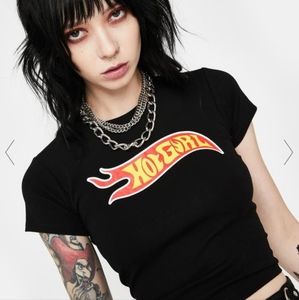 Dollskill hot girl graphic baby tee